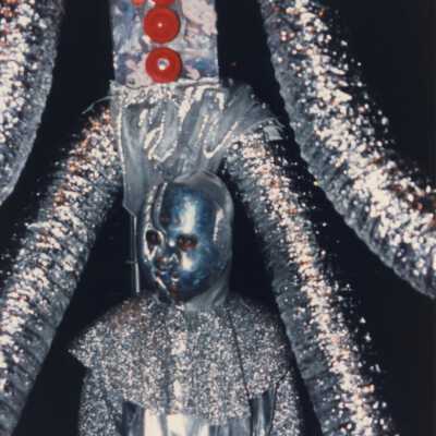 Unknown person dressed up in the parade.