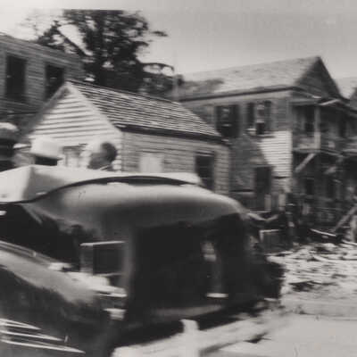 President Franklin Roosevelt in a car