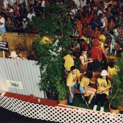 A float in the parade.