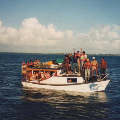 Cubans Landing at Key Colony Point