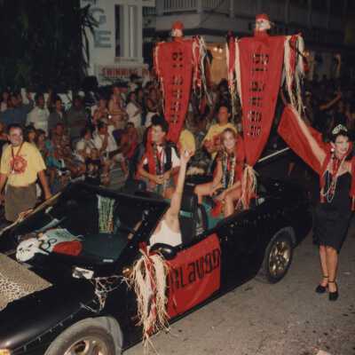 A float in the parade.