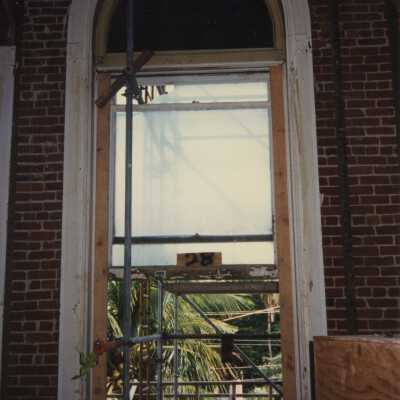 A window labeled number 28.