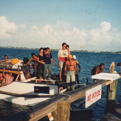 Cubans Landing at Key Colony Point
