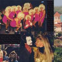 Page 58 and 59 of a magazine blown up and put on glossy paper.