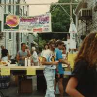 A street booth at the FF street fair.