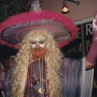 Unknown man dressed up.