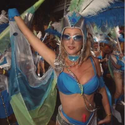 Unknown woman dressed up.