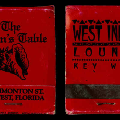 The Queen's Table and the West Indies Lounge Matchbook