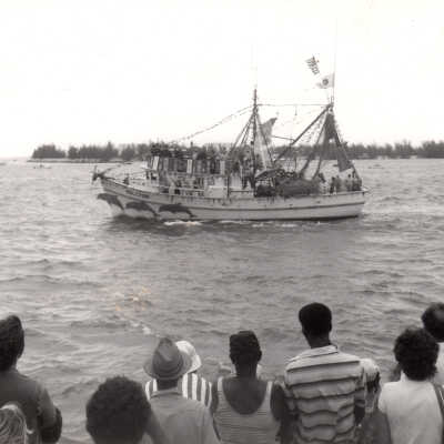 Shrimp Boat HALCYON at the Blessing of the Fleet