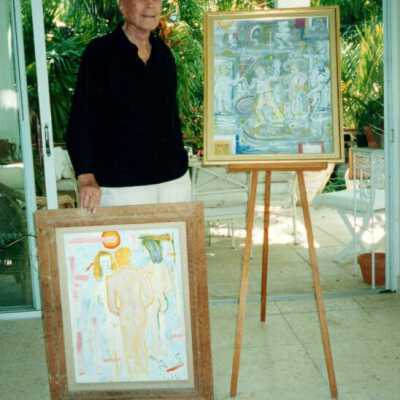 David Wolkowsky and Tennessee Williams paintings: Copyright: © Key West Art & Historical Society; Origformat: Print-Photographic