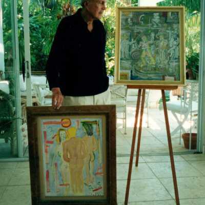 David Wolkowsky and Tennessee Williams paintings: Copyright: © Key West Art & Historical Society; Origformat: Print-Photographic