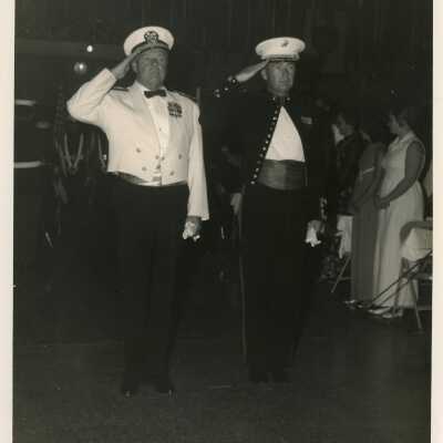 U.S. Navy Men at a Party