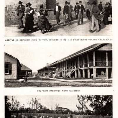 Havana refugees, Key West Barracks, and graves of victims of the MAINE: Copyright: © Key West Art & Historical Society; Origformat: Print-Photographic