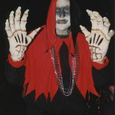 Unknown person dressed up.