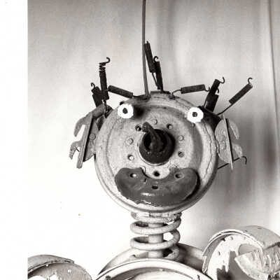 Stanley Papio metal statue