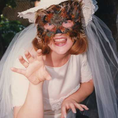 Unknown woman dressed up.