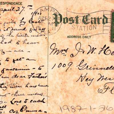 Fountain at Entrance to Tampa Bay Hotel: © Key West Art & Historical Society