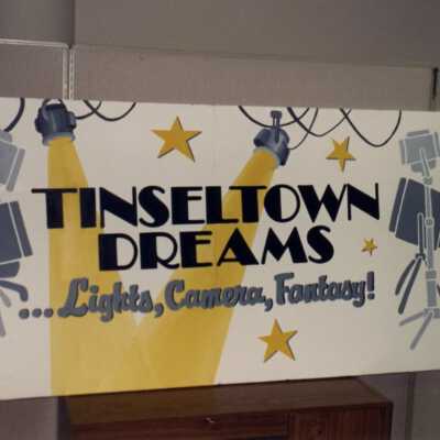 Tinseltown Dreams…. Lights, Camera, Fantasy sign.