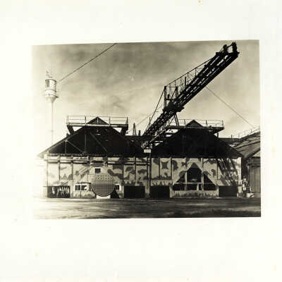 Coaling Rig and Coaling Warehouse with World War I Camouflage