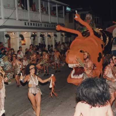 A float in the parade.