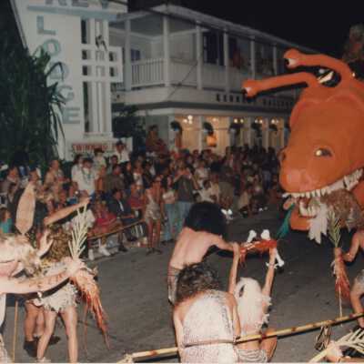 A float in the parade.