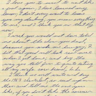 Letter from Naval Air Station Key West during Cuban Missile Crisis: Copyright: © Key West Art & Historical Society