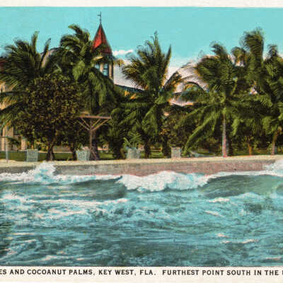 South Beach Homes and Cocoanut Palms, Key West, Fla