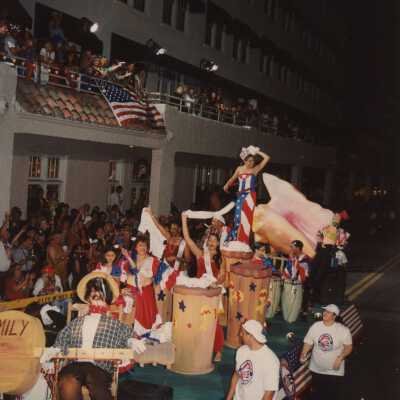 A float in the parade.