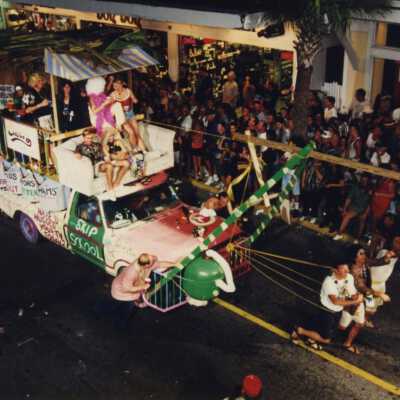 A float in the parade.