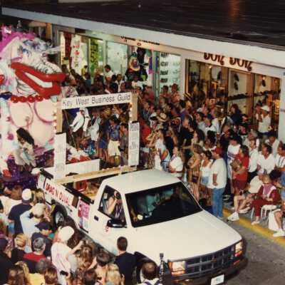 A float in the parade.