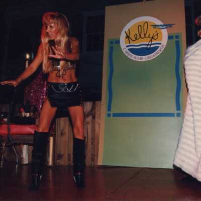 Unknown people dressed up at the Coronation Ball.