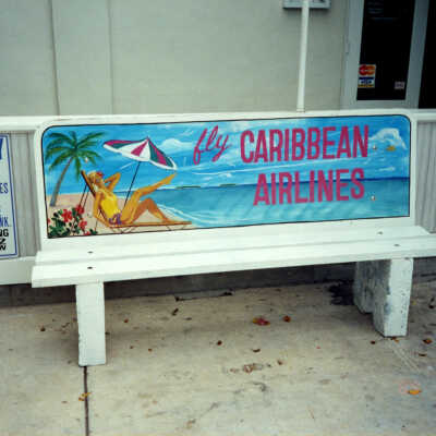 Bench Outside Rich's Cafe