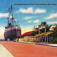Steamship Dock at Foot of Duval Street, Key West, Florida
