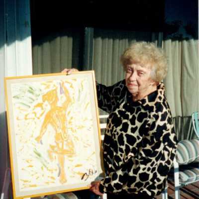 Wilhelmina Harvey and a Tennessee Williams painting: Copyright: © Key West Art & Historical Society; Origformat: Print-Photographic