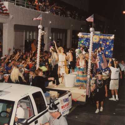A float in the parade.