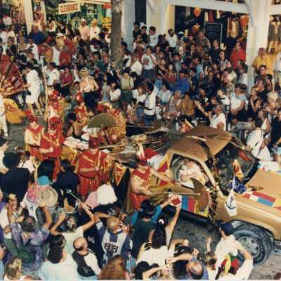 A float in the parade.