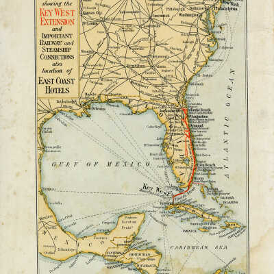 Map of Florida East Coast Railway: © Key West Art & Historical Society