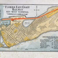 Map of Florida East Coast Railway