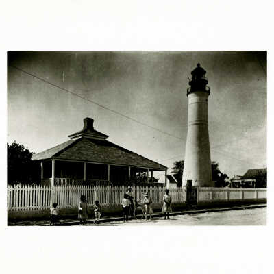 Children in Front of Key West Lighthouse