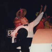 Capt. Tony on a float in the parade.