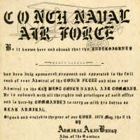 Conch Naval Air Force Certificate