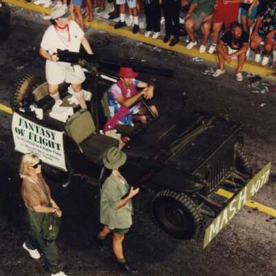 Float in the parade.