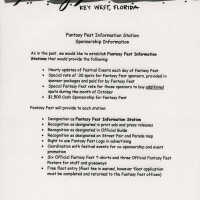 Sponsor information for stations.