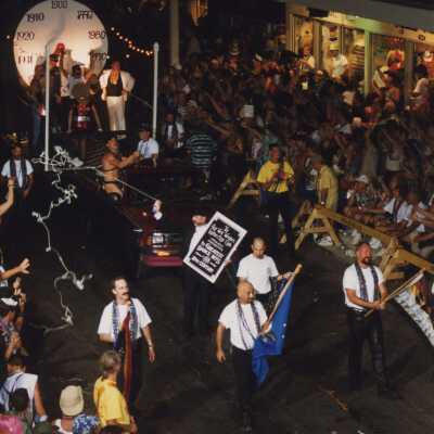 A float in the parade.