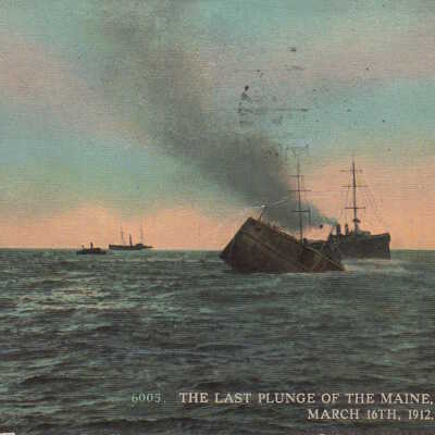 The Last Plunge of the MAINE, Havana, Cuba