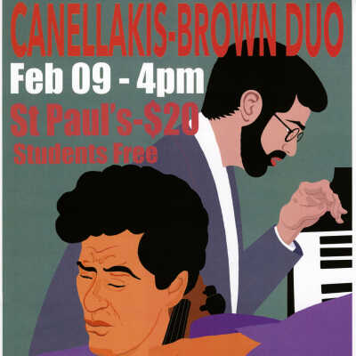 'Canellakis-Brown Duo' Impromptu Classical Concerts Poster