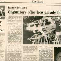 An article in the Key West Citizen that reads Organizers offer free parade float workshop.