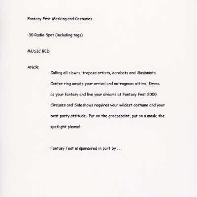 Multiple radio spots.