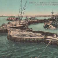 Habana. Trabajos de Extraccion del Maine. Cofferdam Work to Dig Out Maine.