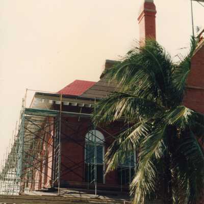 One side of the exterior.